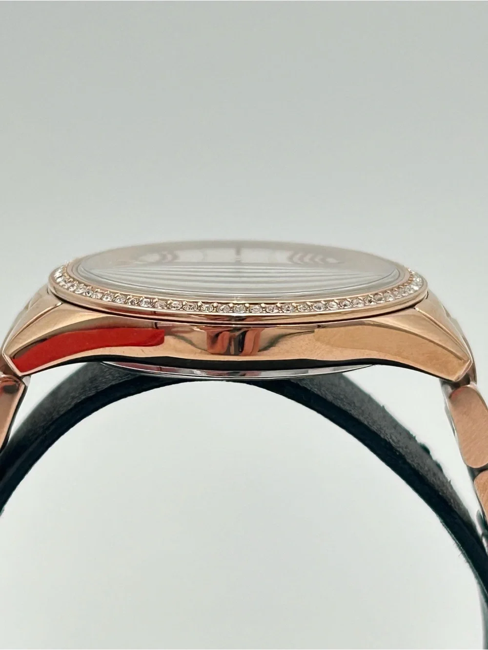 Michael Kors Rose Gold and White Crystal Accent Women's Watch